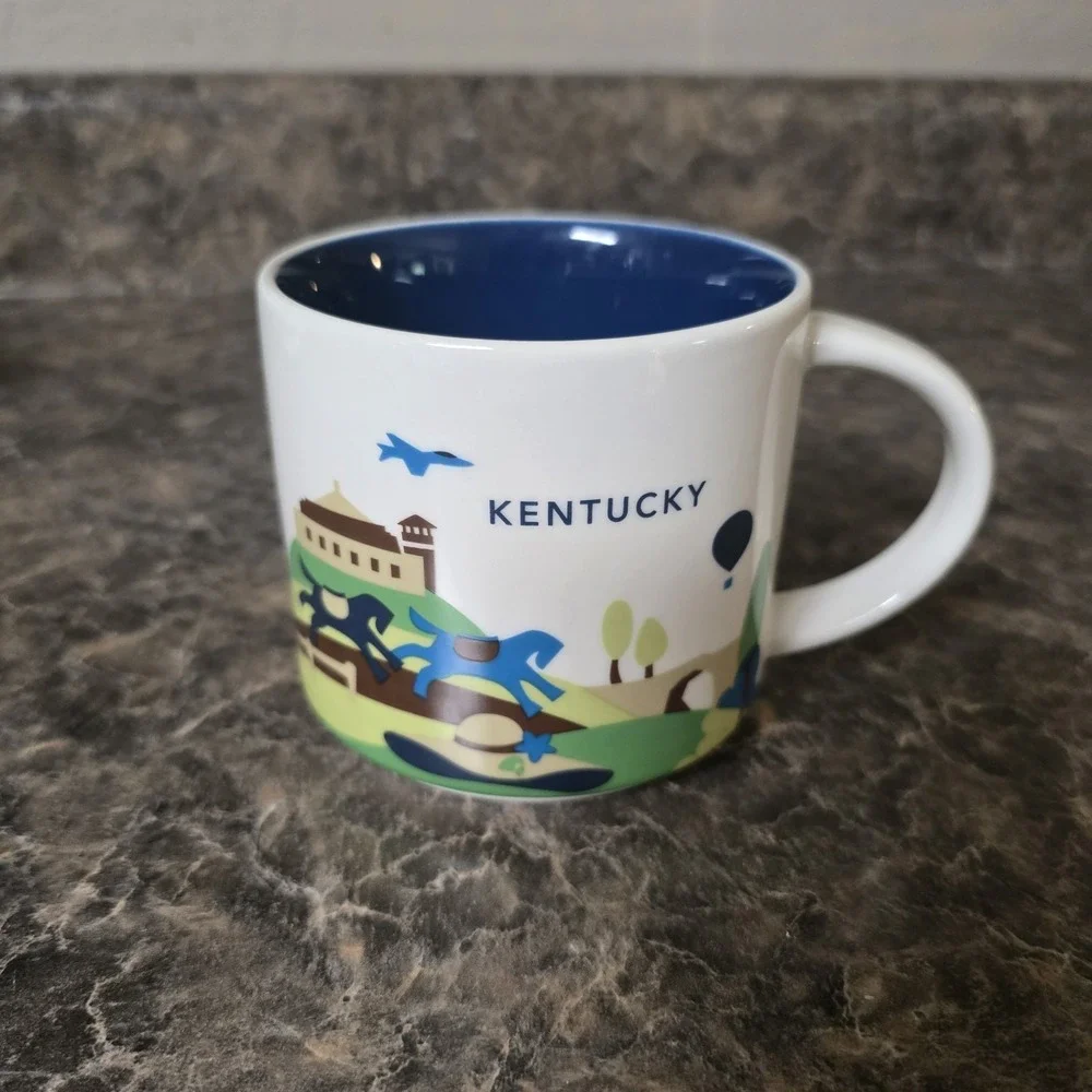 Starbucks 2014 Coffee Mug You Are Here‎ Collection YAH KENTUCKY KY Exc Condition